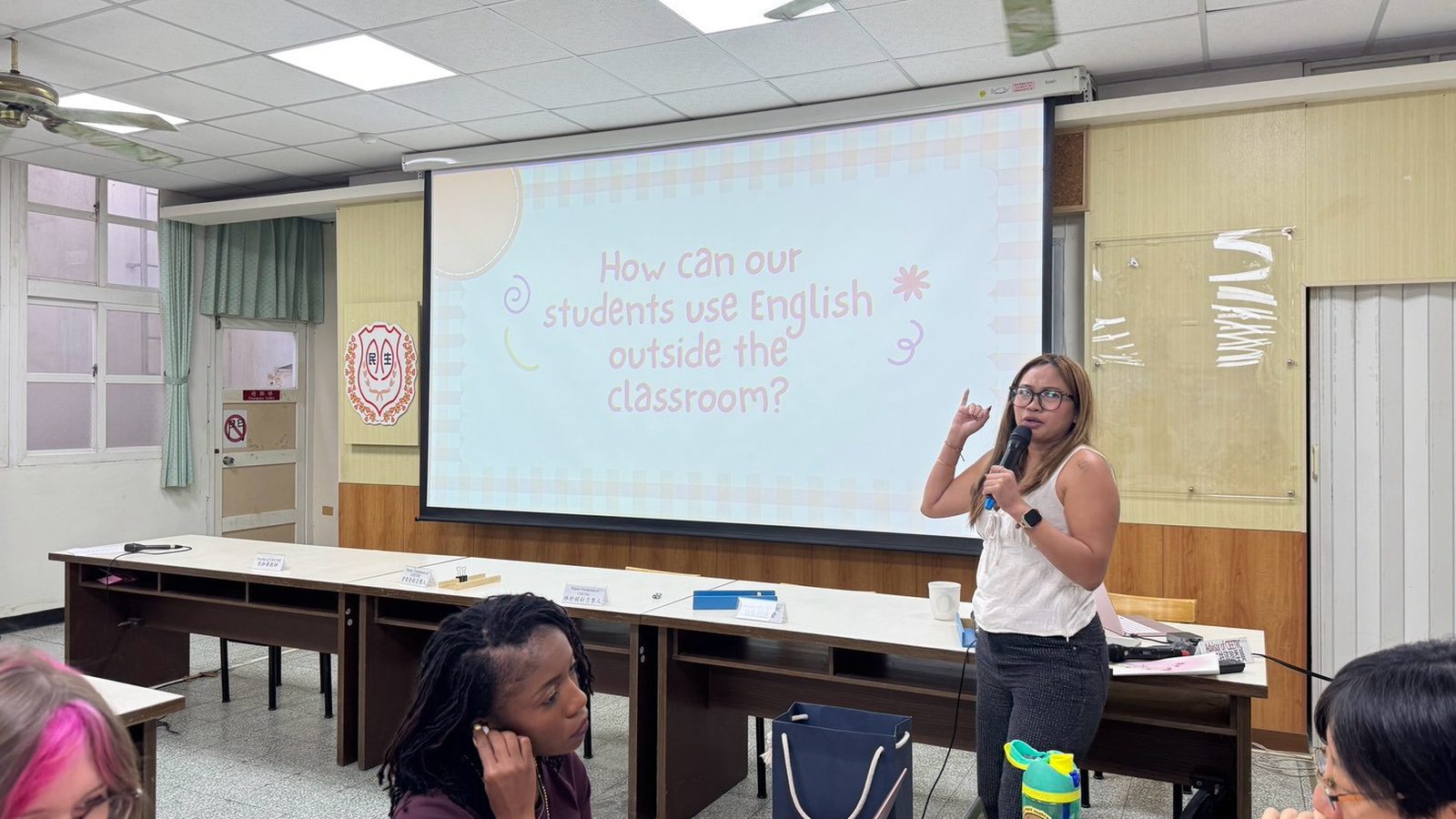 EG 5 asks how students can use English outside the classroom