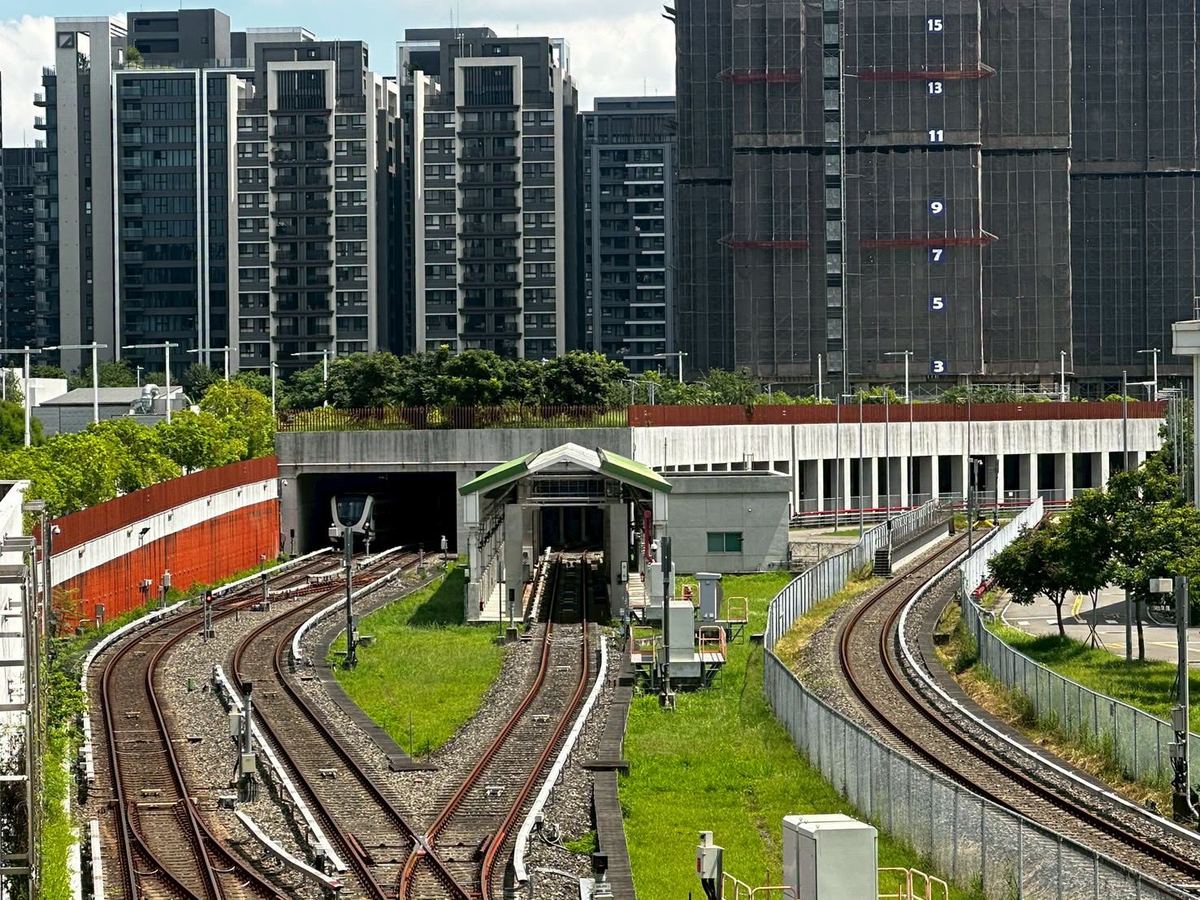 台中捷運機廠鳥瞰景色
