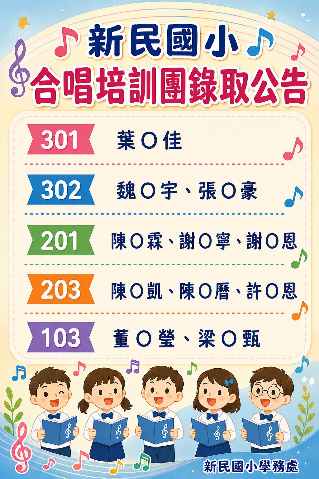 合唱培訓團甄選回顧