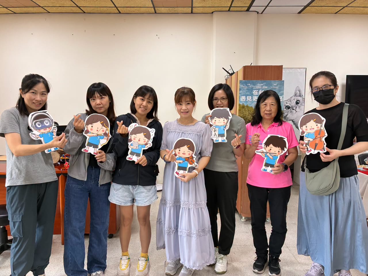 Thank You for Being There · volunteers group photo