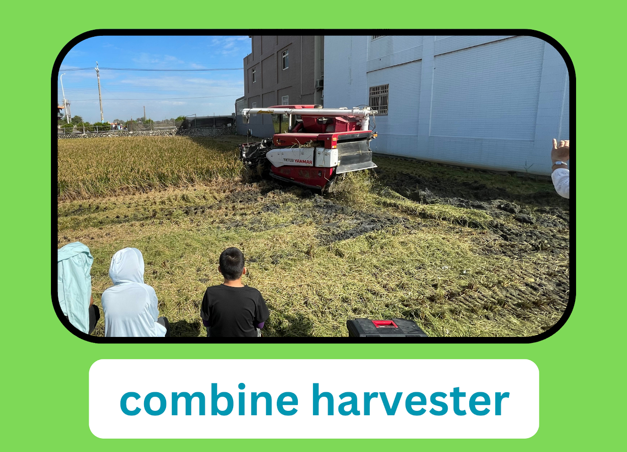 combine harvester — Jhutang