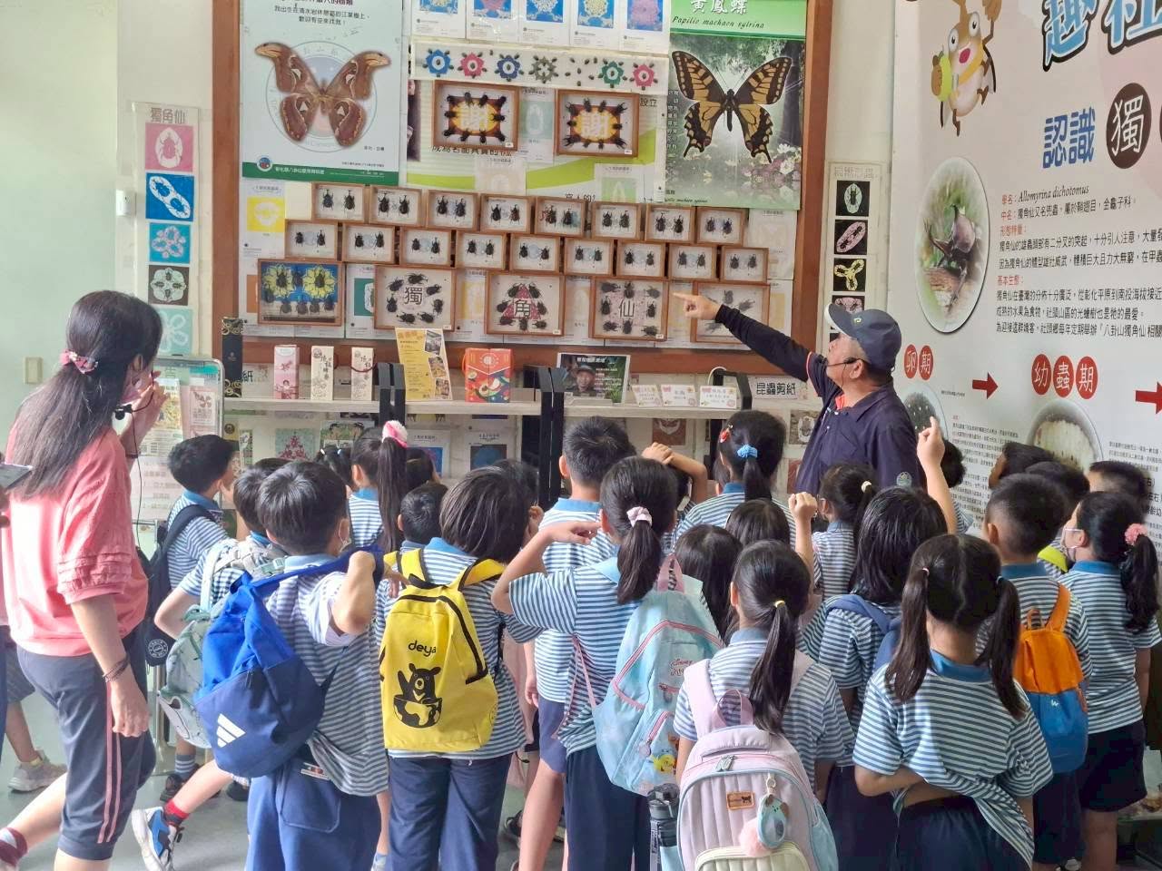 Students visiting a local cultural site during the field trip