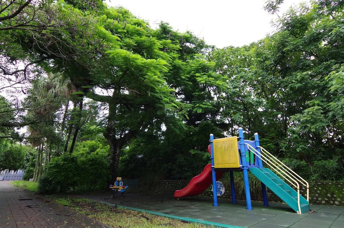 快官國小百年榕樹下的遊戲場 · A playground beneath Kuaiguan's century-old banyan tree