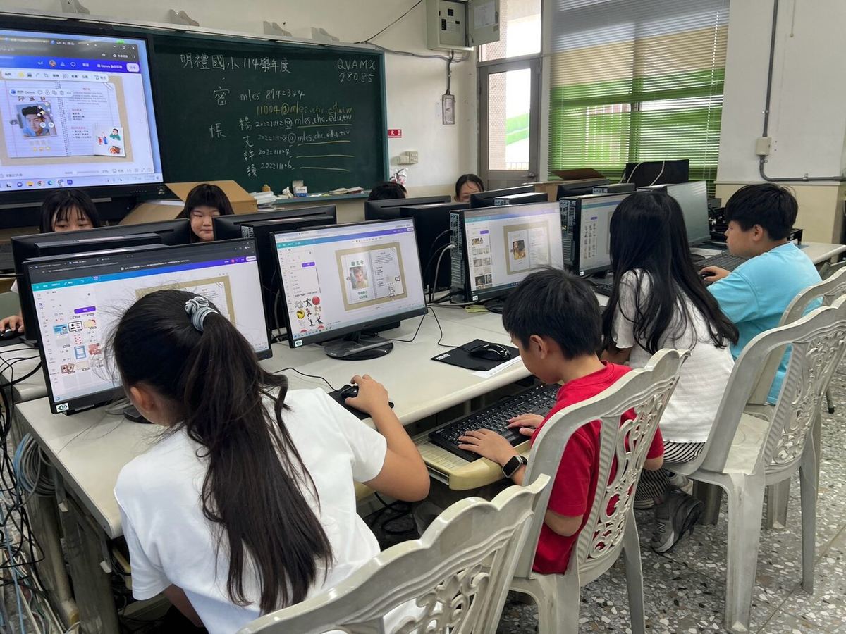 Students listening in the library