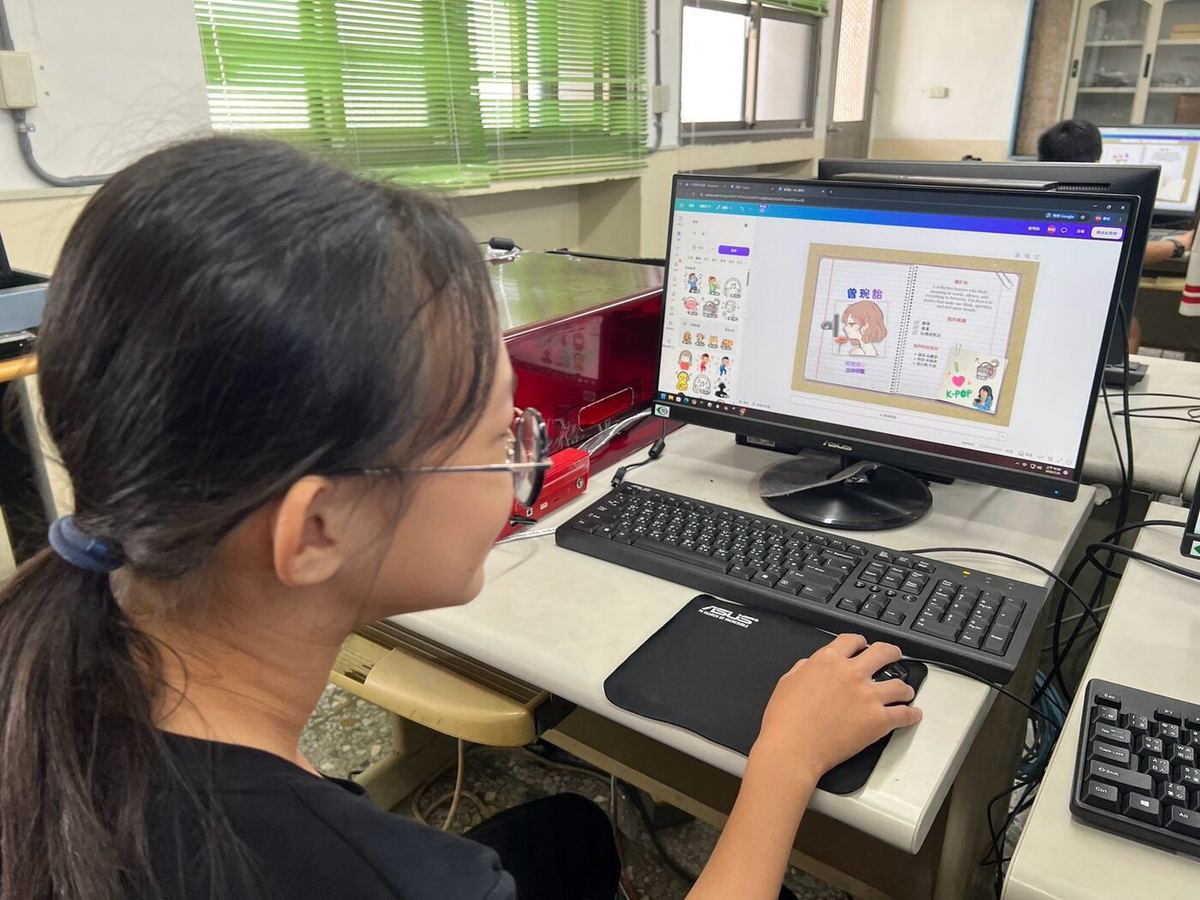 Teacher presenting climate data
