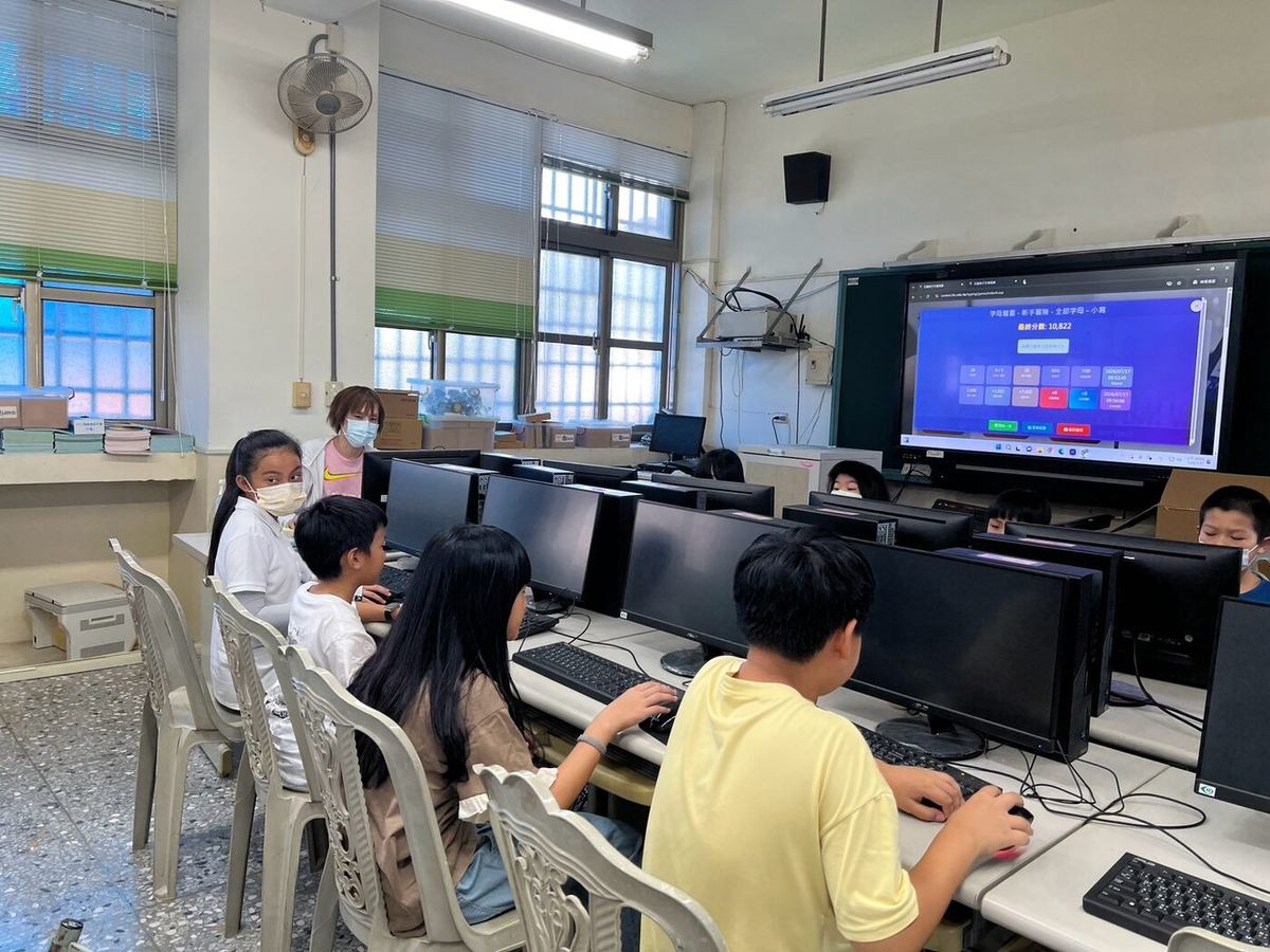 Students in the computer lab