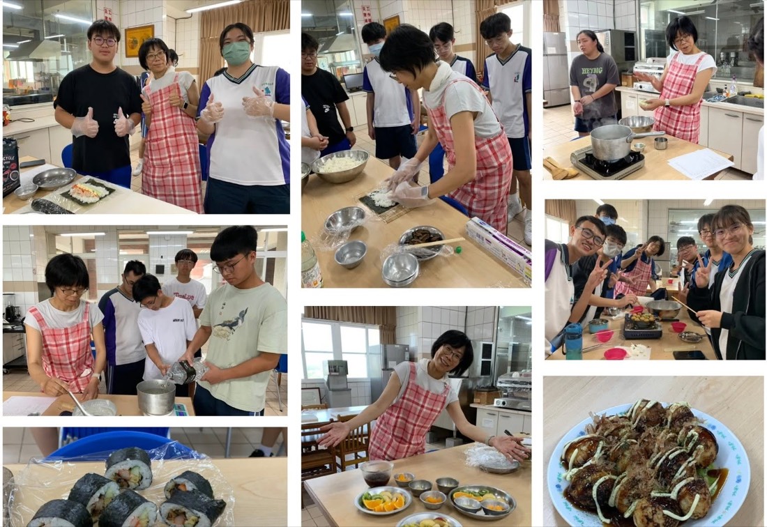 Making sushi and takoyaki 壽司與章魚燒實作