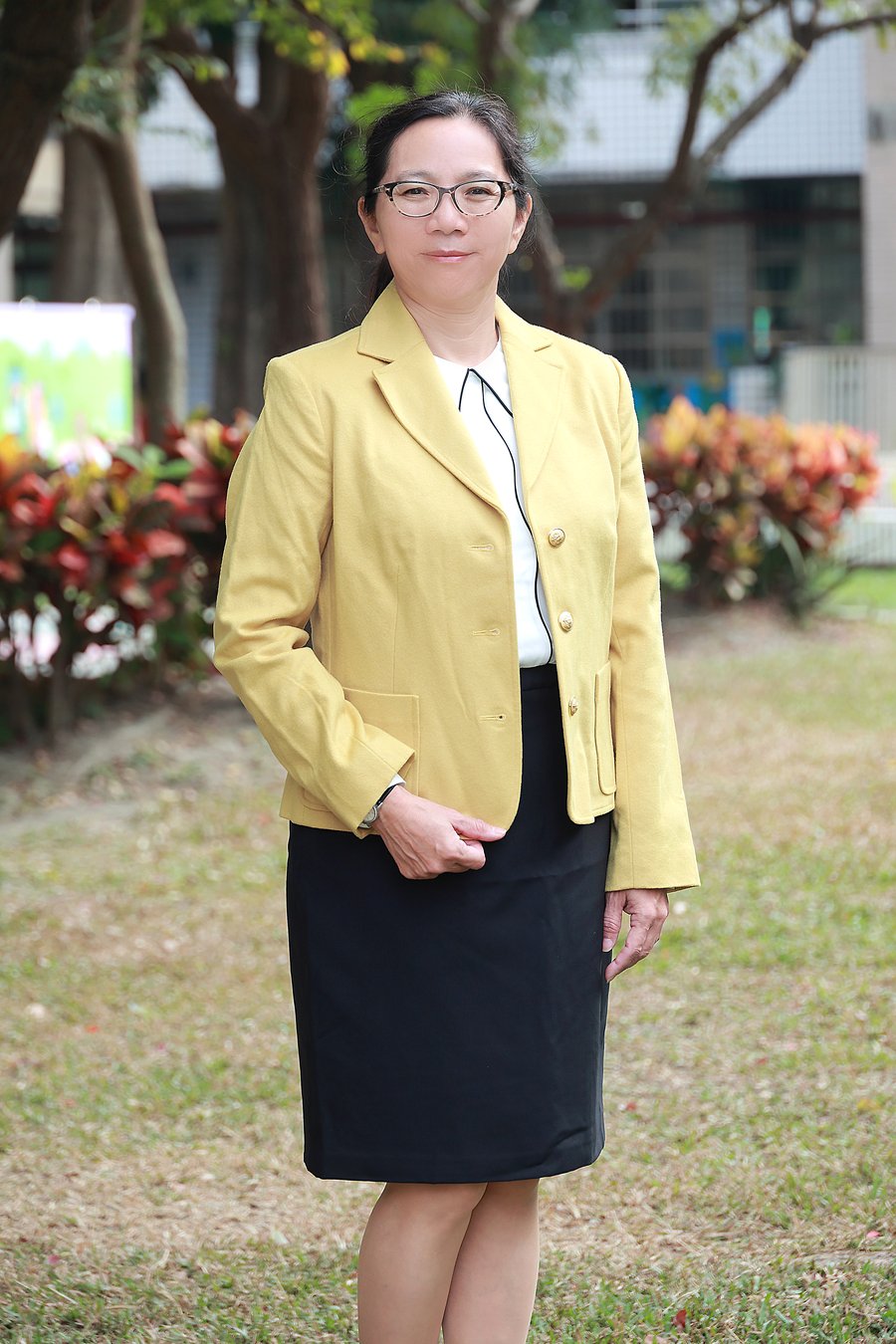 Principal Chen Jing-ting of Wanlai Elementary School · 萬來國小校長陳靜婷