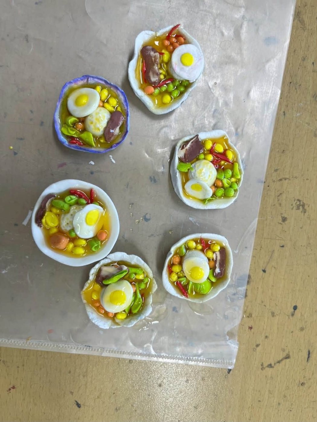 萬興國小暑期美術營學生捏塑黏土作品