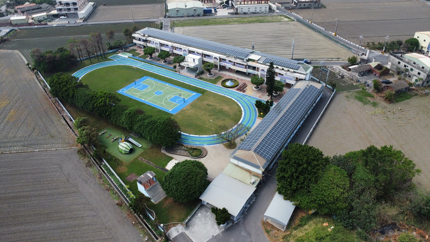 Aerial view of Wenchang Elementary from the south side