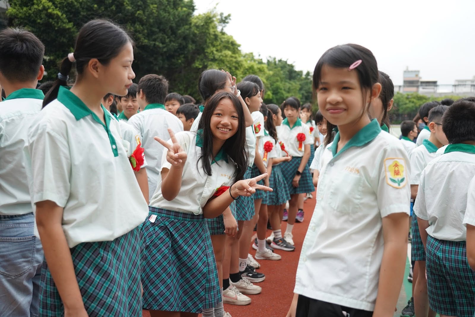 Wenkai sixth-graders at their graduation ceremony